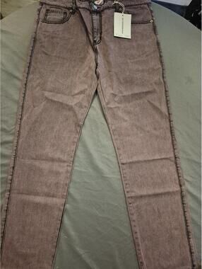 Asaali Pink Cartel Denim Jeans Size 34 MSRP $350